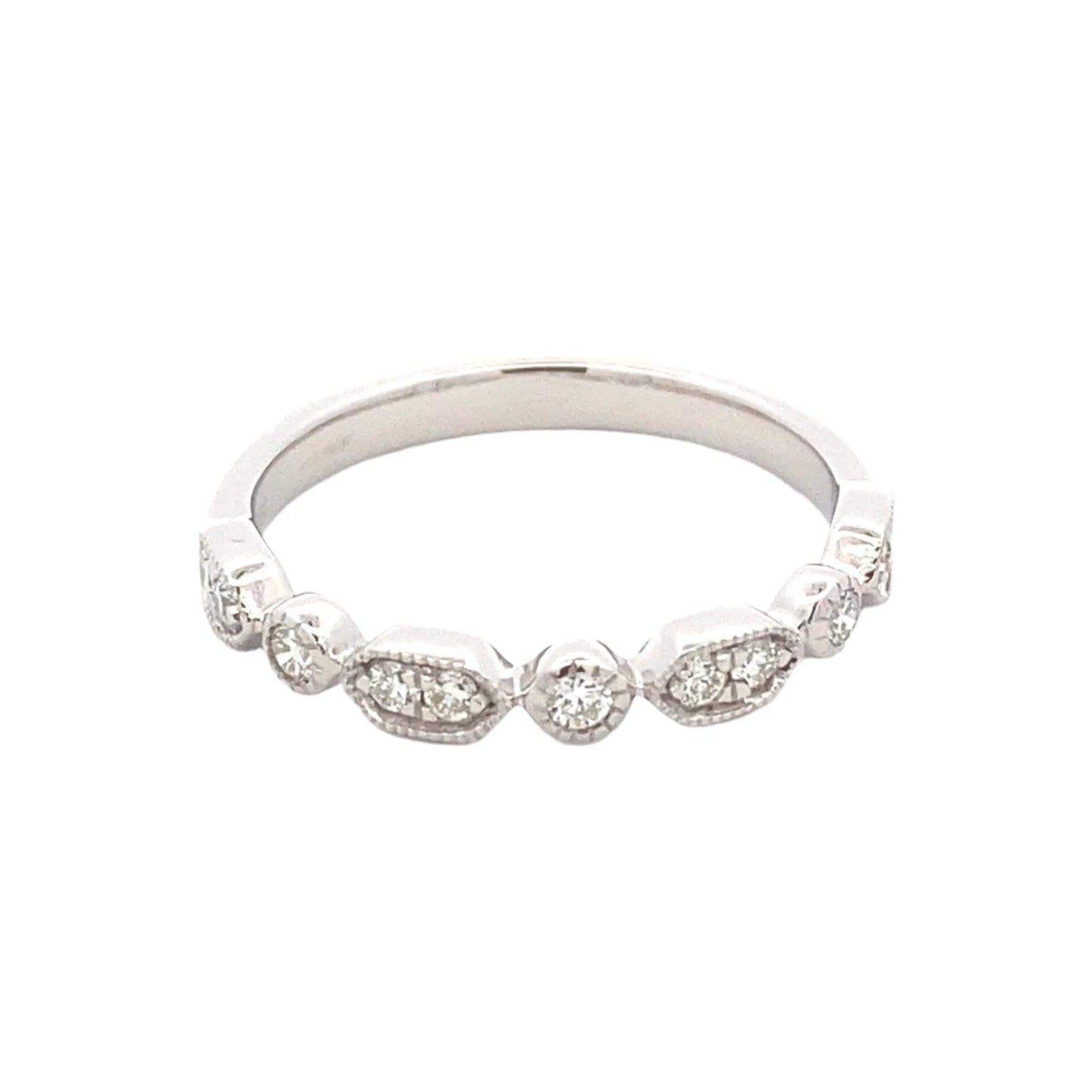 Fancy Shaped Diamond Set Wedding Band