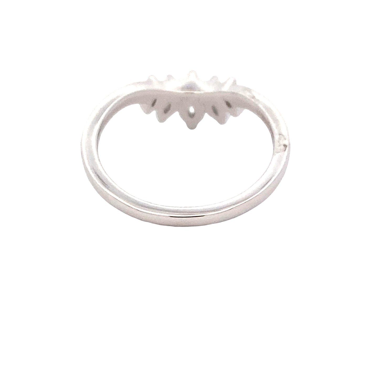 Marquise Shaped Diamond 5 Stone Bow Style Ring