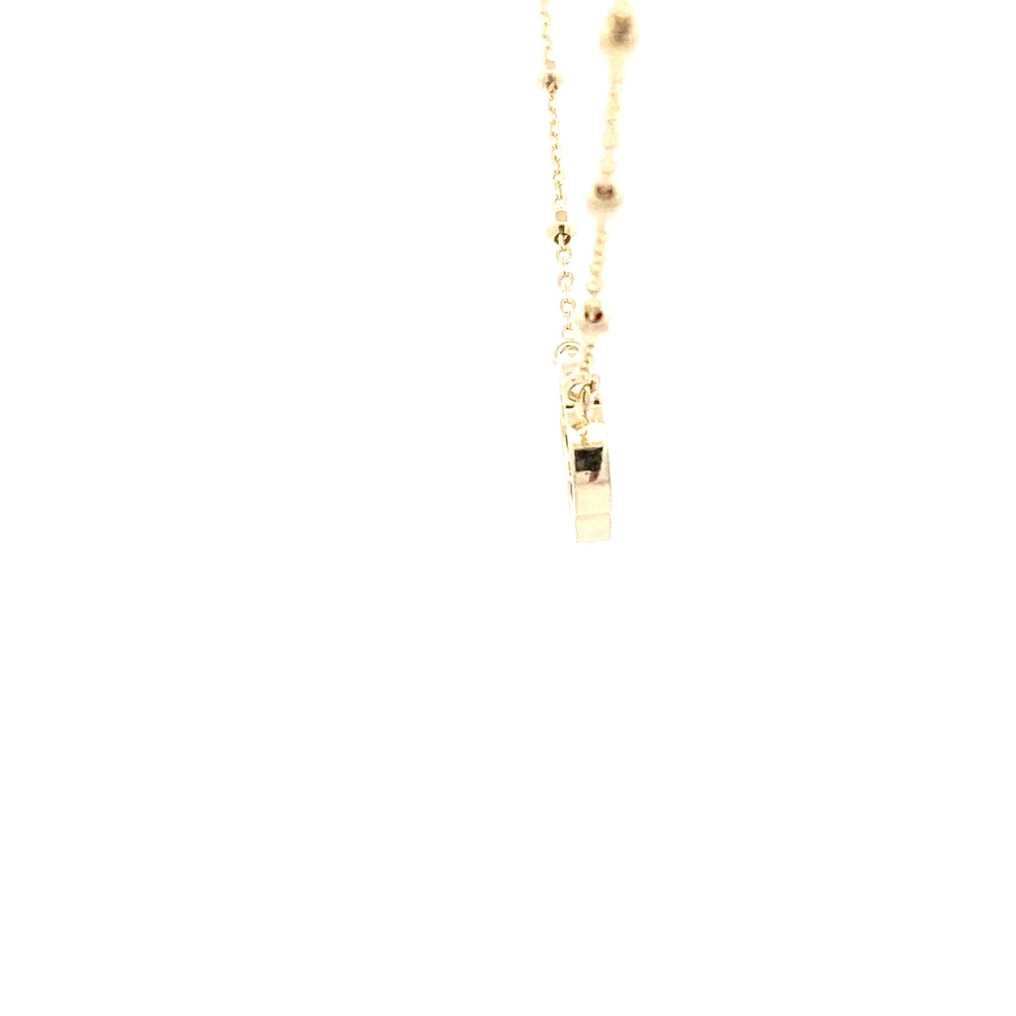 Yellow Gold Rainbow Effect Flower Petal Necklet