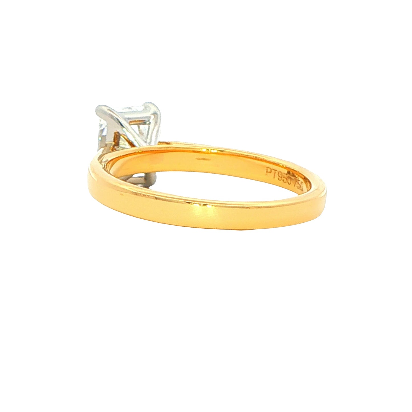 Radiant Cut Diamond Solitaire Ring - 1.21cts