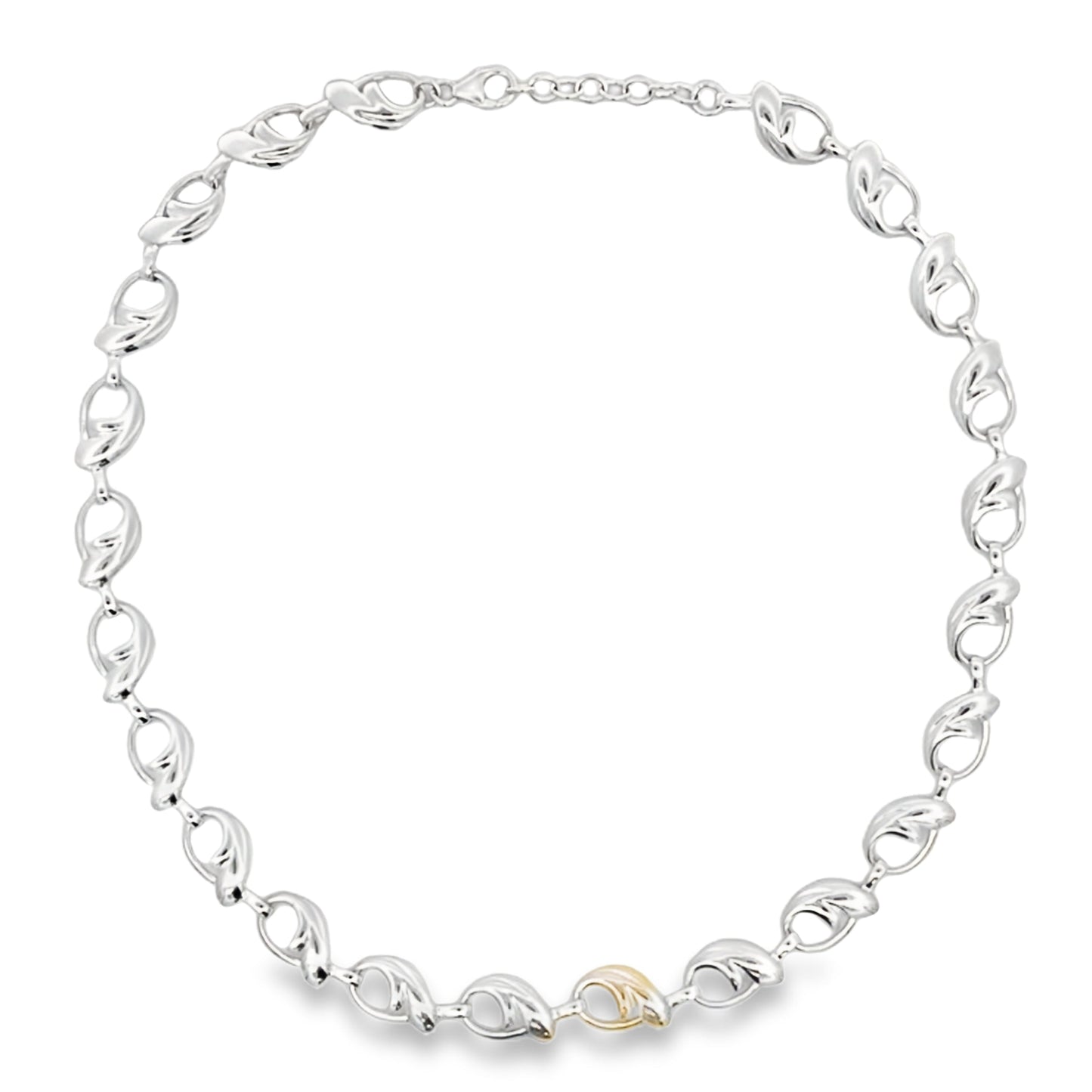 Silver Fancy Link Necklet