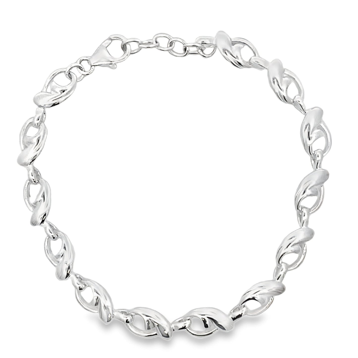 Silver Fancy Link Bracelet