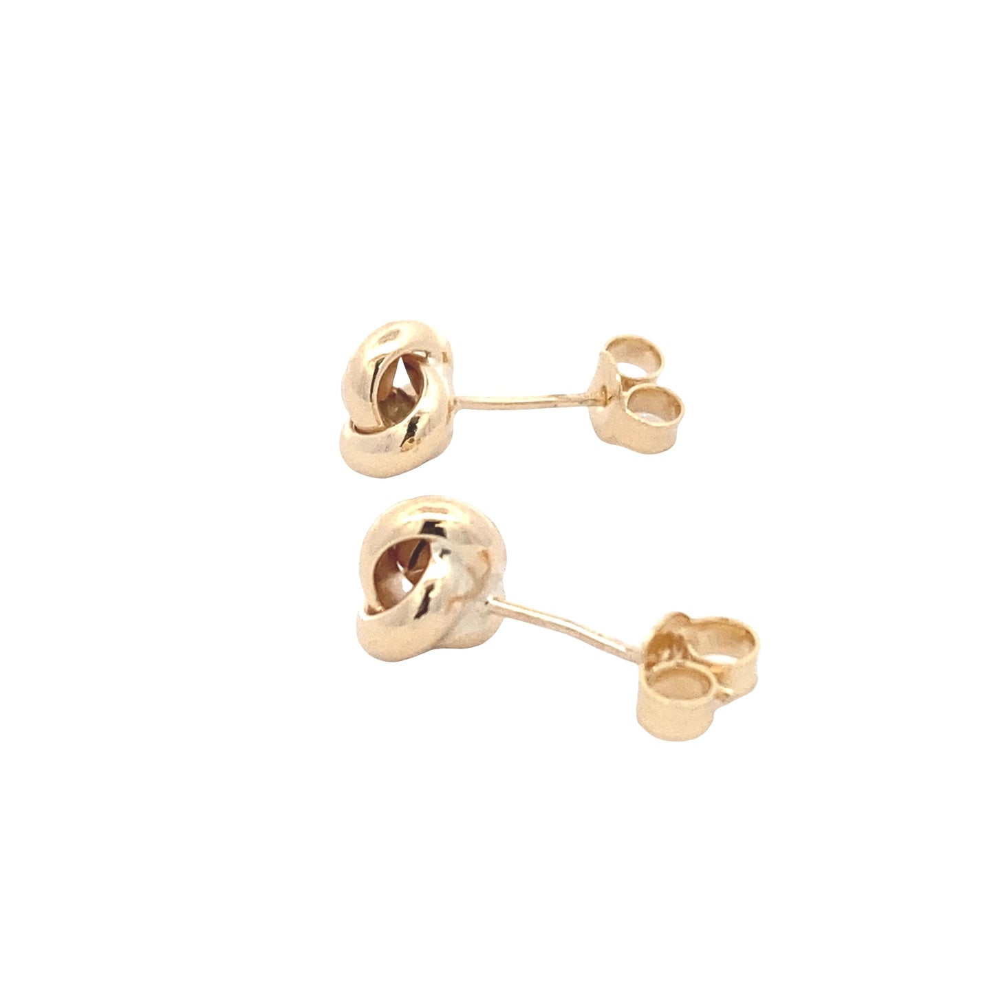 Yellow Gold 3 Strand Knot Earrings