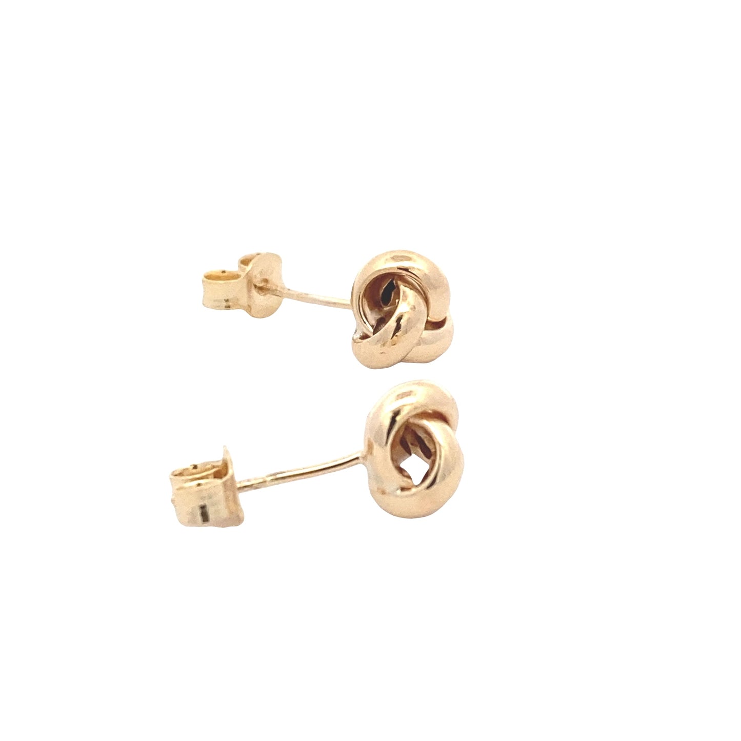 Yellow Gold 3 Strand Knot Earrings