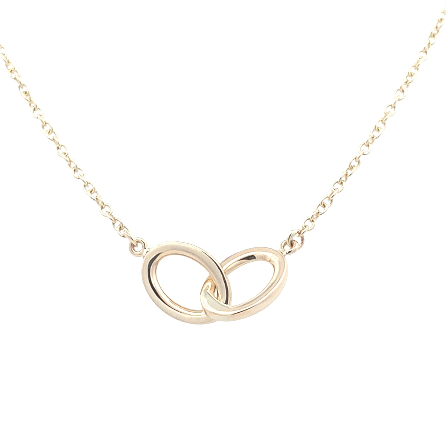 Yellow Gold Double Ring Necklet