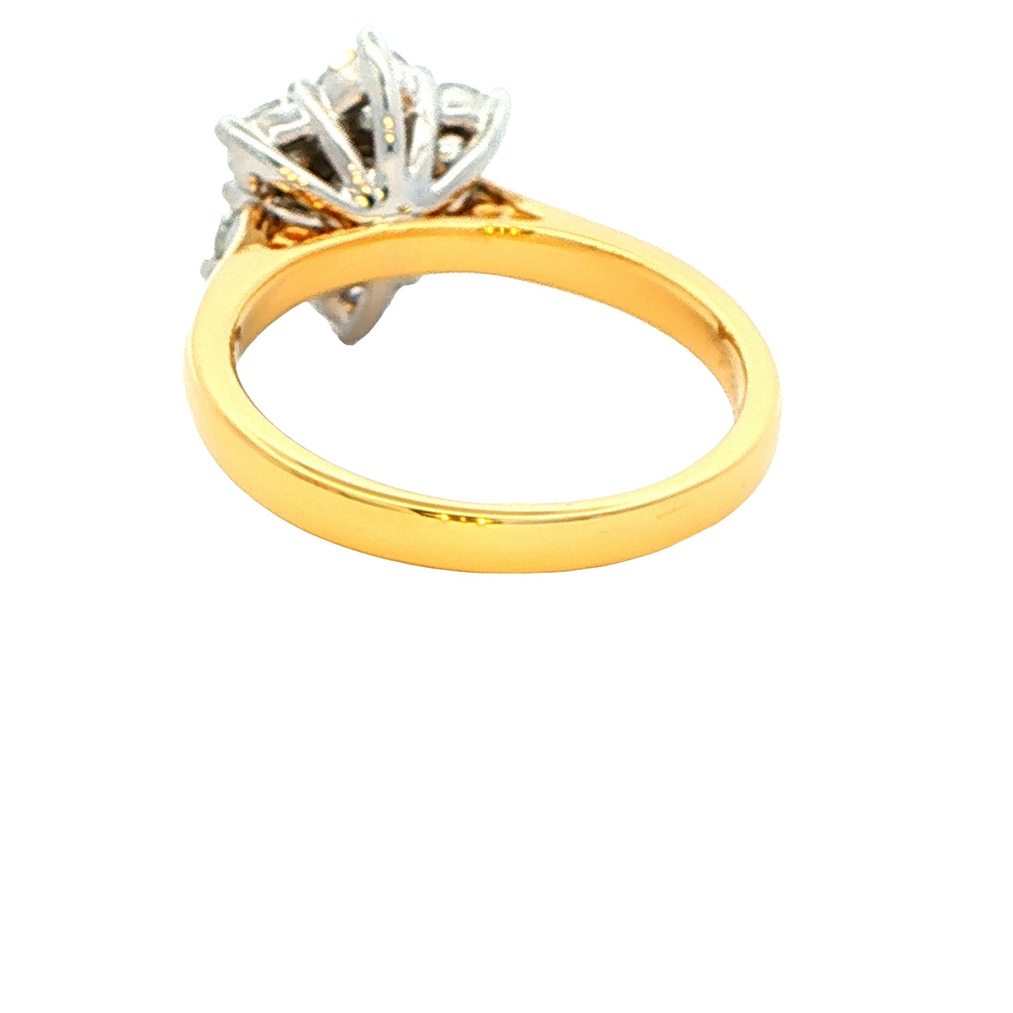 Yellow Gold Round Brilliant Cut 7 stone Diamond Cluster Ring - 1.54cts Gardiner Brothers
