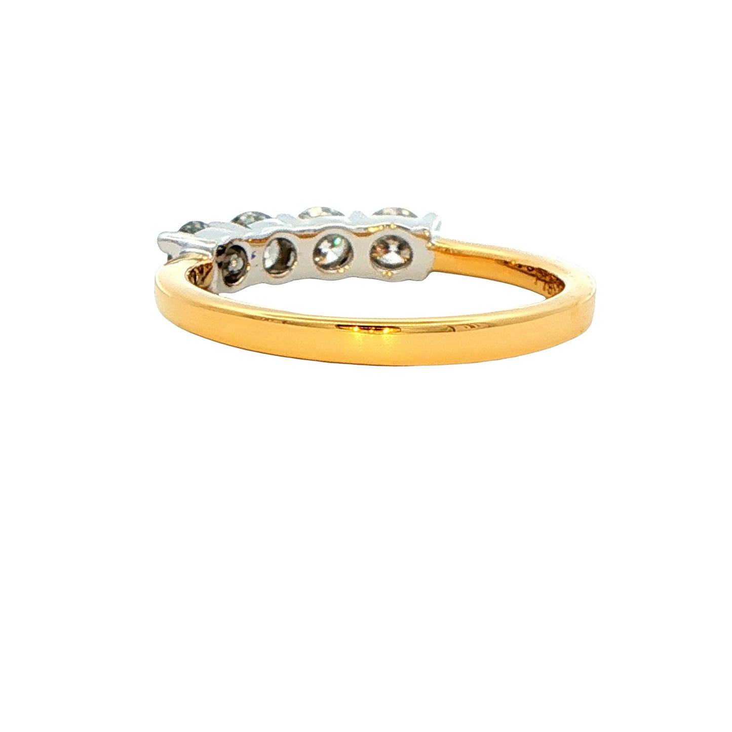 Round Brilliant Cut Diamond 4 Stone Ring - 0.75cts gardiner-brothers