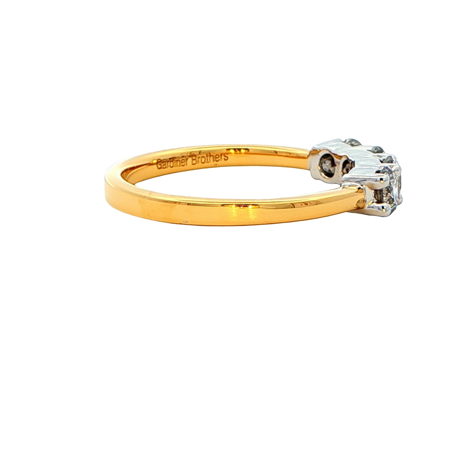 Round Brilliant Cut Diamond 4 Stone Ring - 0.75cts gardiner-brothers