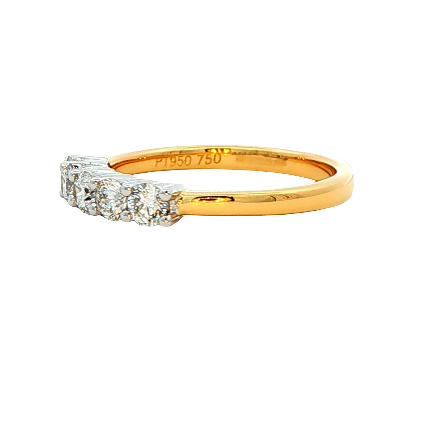 Round Brilliant Cut 5 Stone Diamond Ring - 0.50cts Gardiner Brothers