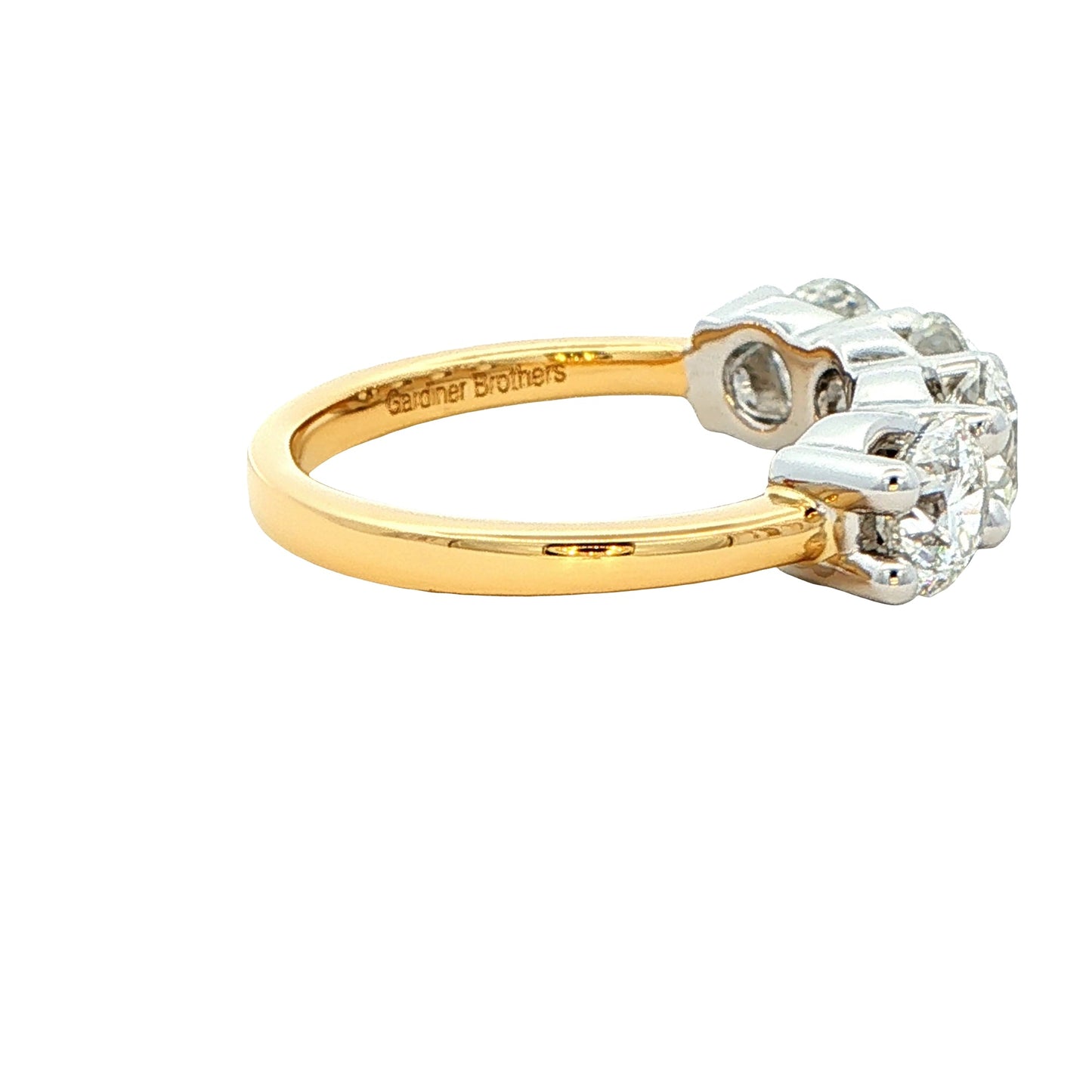 Round Brilliant cut Diamond 4 Stone Eternity ring - 2.41cts Gardiner Brothers