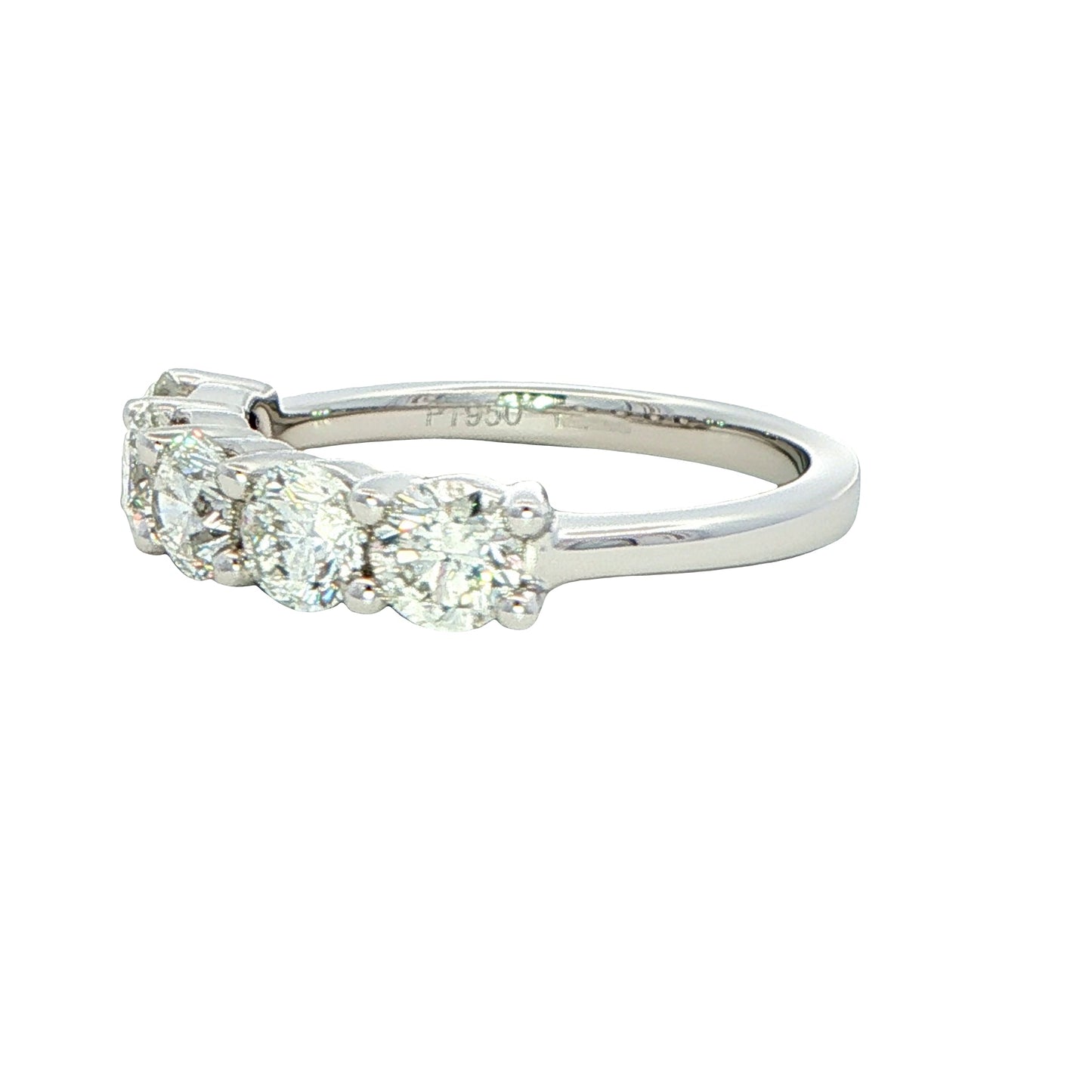 Round Brilliant Cut 5 Stone Diamond Eternity Ring - 1.60cts Gardiner Brothers