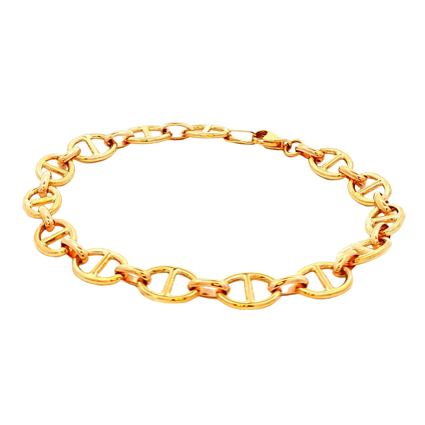 Yellow Gold Marina Link Bracelet Gardiner Brothers