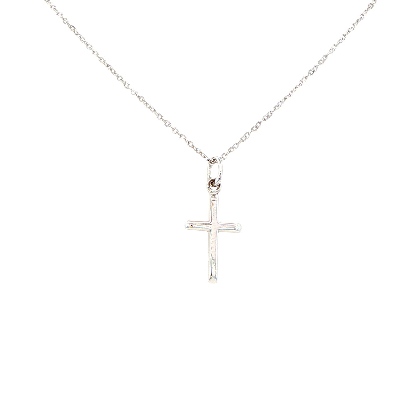 White Gold Cross Pendant Gardiner Brothers