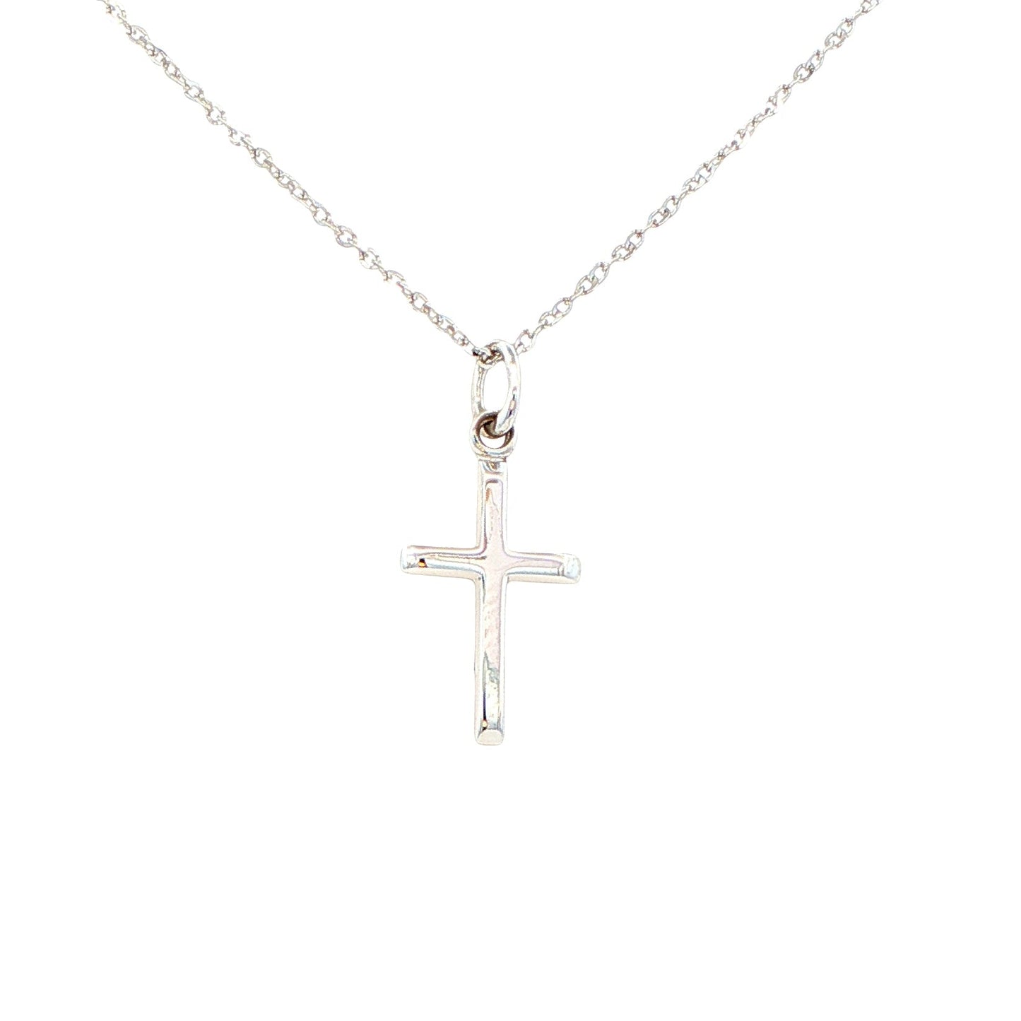 White Gold Cross Pendant Gardiner Brothers