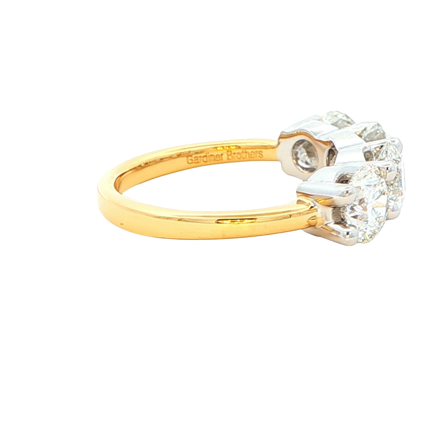 Round Brilliant Cut Diamond 4 Stone Ring - 2.80cts