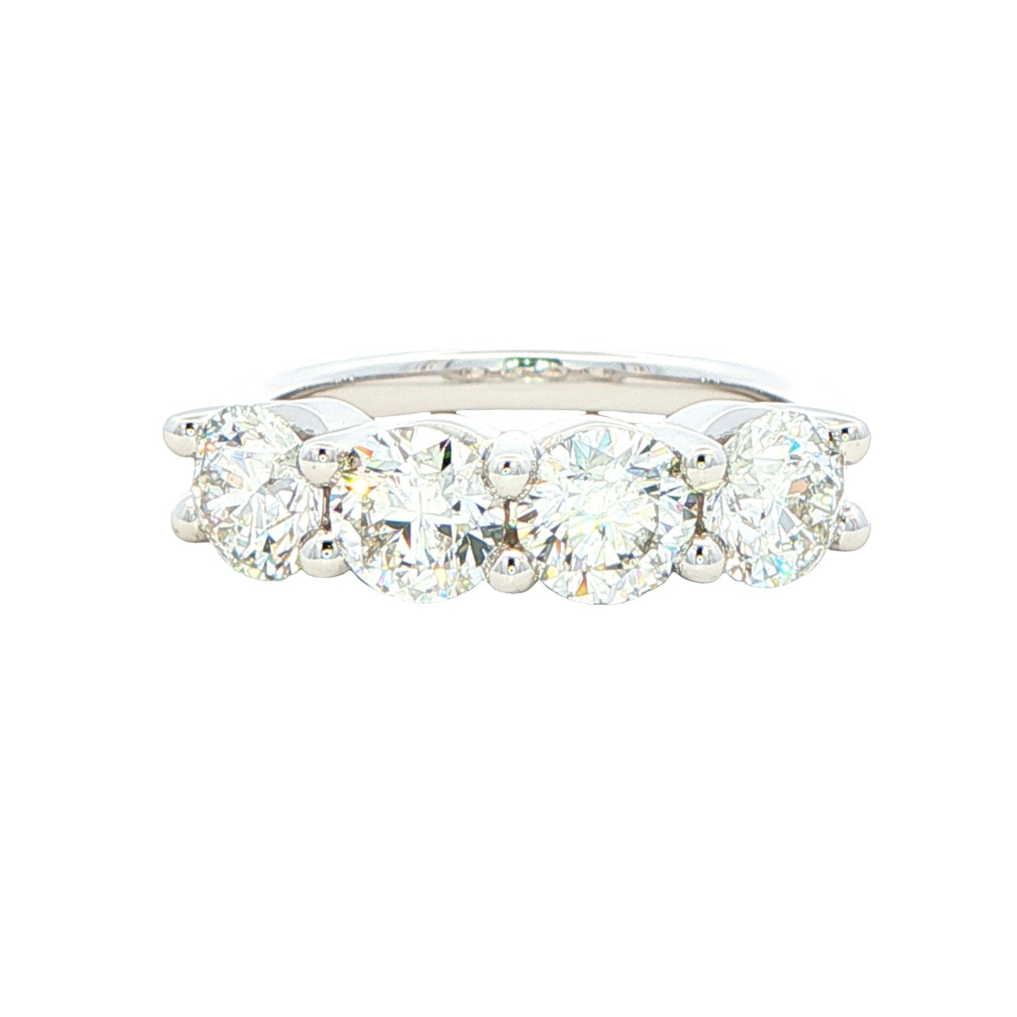 Round Brilliant cut diamond 4 stone eternity ring - 2.40cts