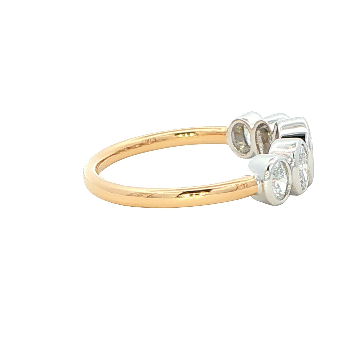 Oval shaped 5 stone graduated ring - 1.03cts Gardiner Brothers