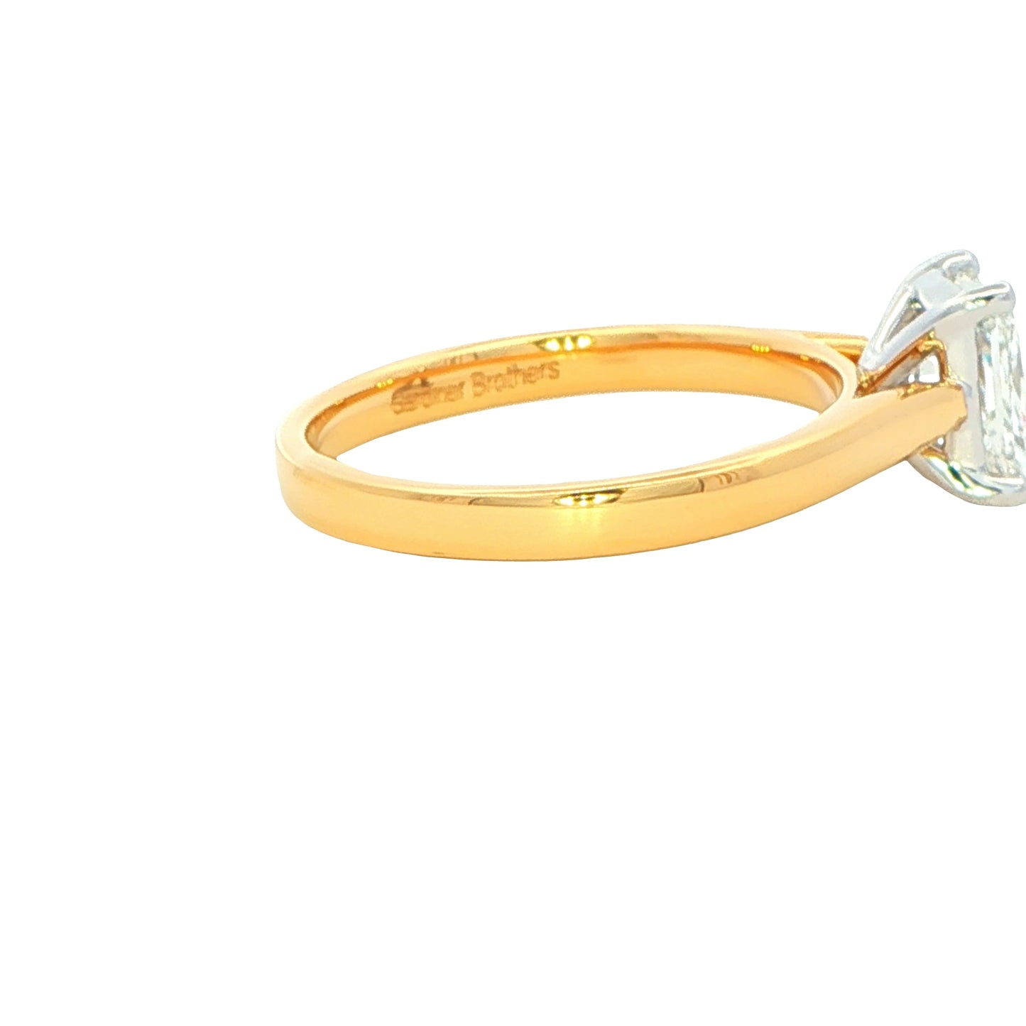 yellow gold Radiant Cut Diamond Solitaire Ring - 1.00cts Gardiner Brothers