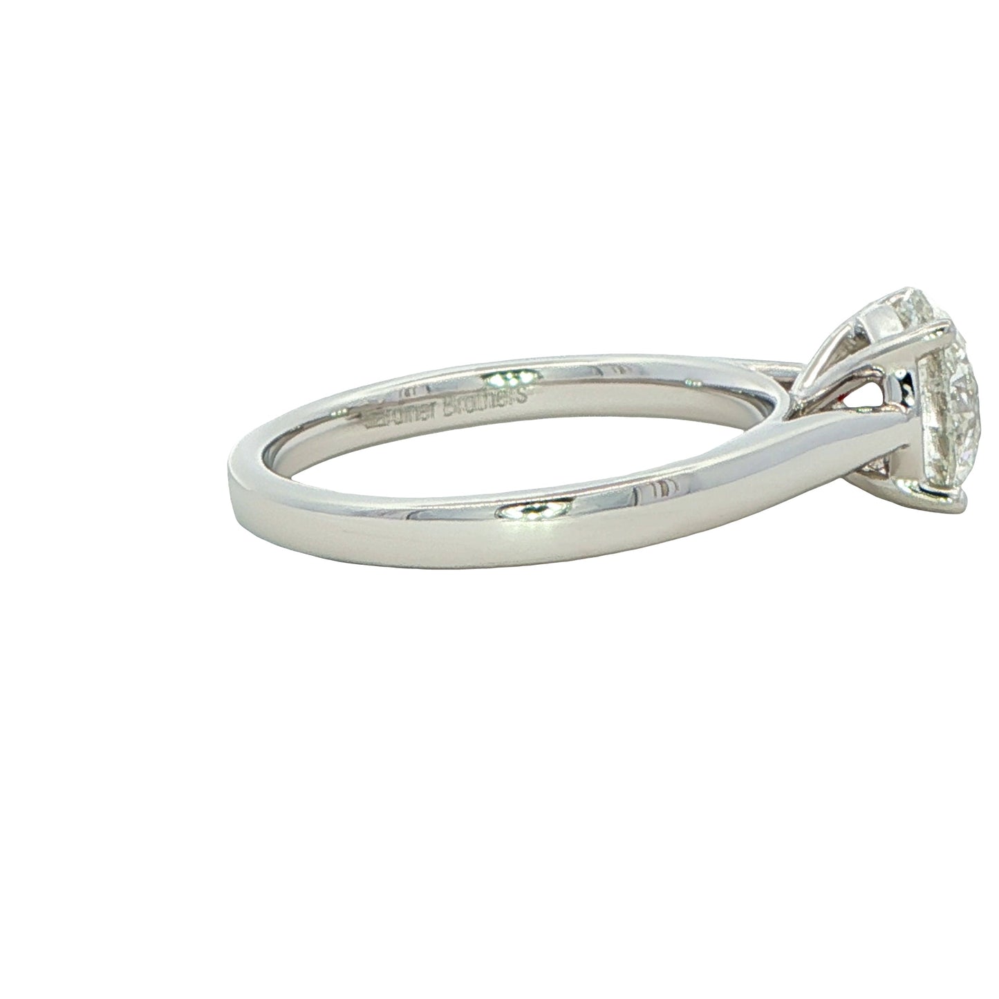 Platinum Round Brilliant cut diamond solitaire ring - 1.70cts Gardiner Brothers