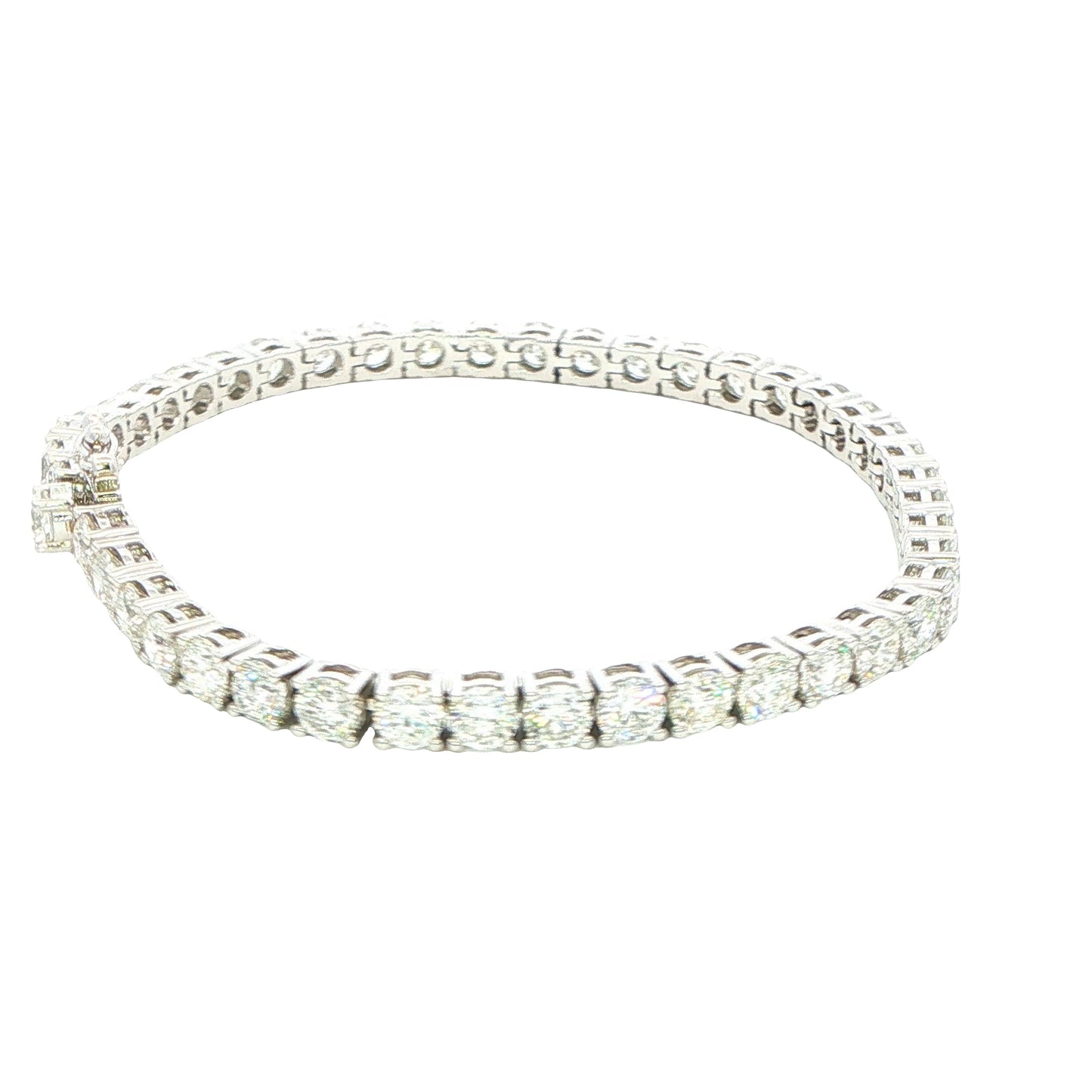 Round Brilliant cut diamond tennis bracelet - 10.94cts