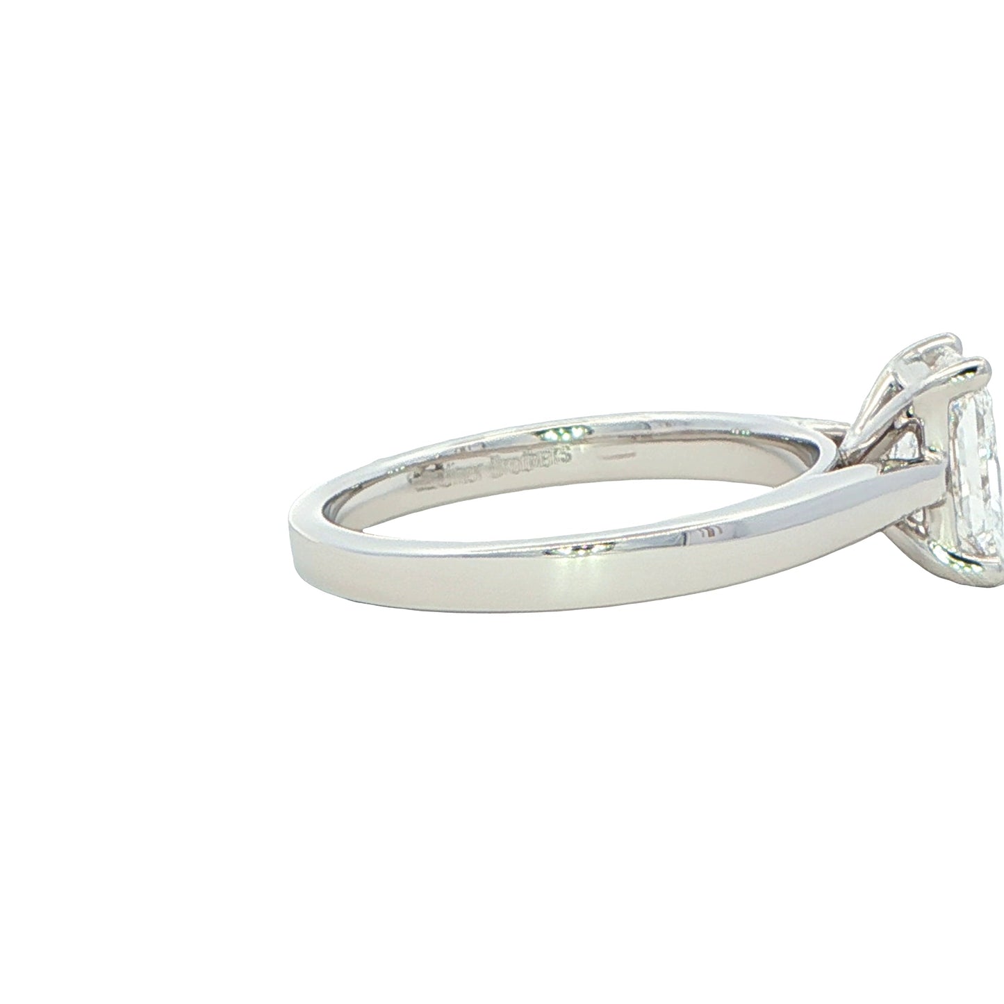 Platinum Radiant cut diamond solitaire ring - 1.20cts Gardiner Brothers