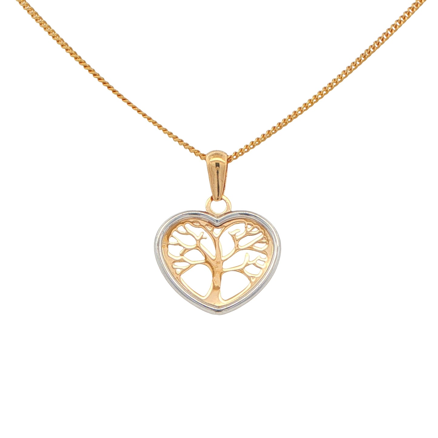 Yellow and White Gold Tree of Life Pendant Gardiner Brothers