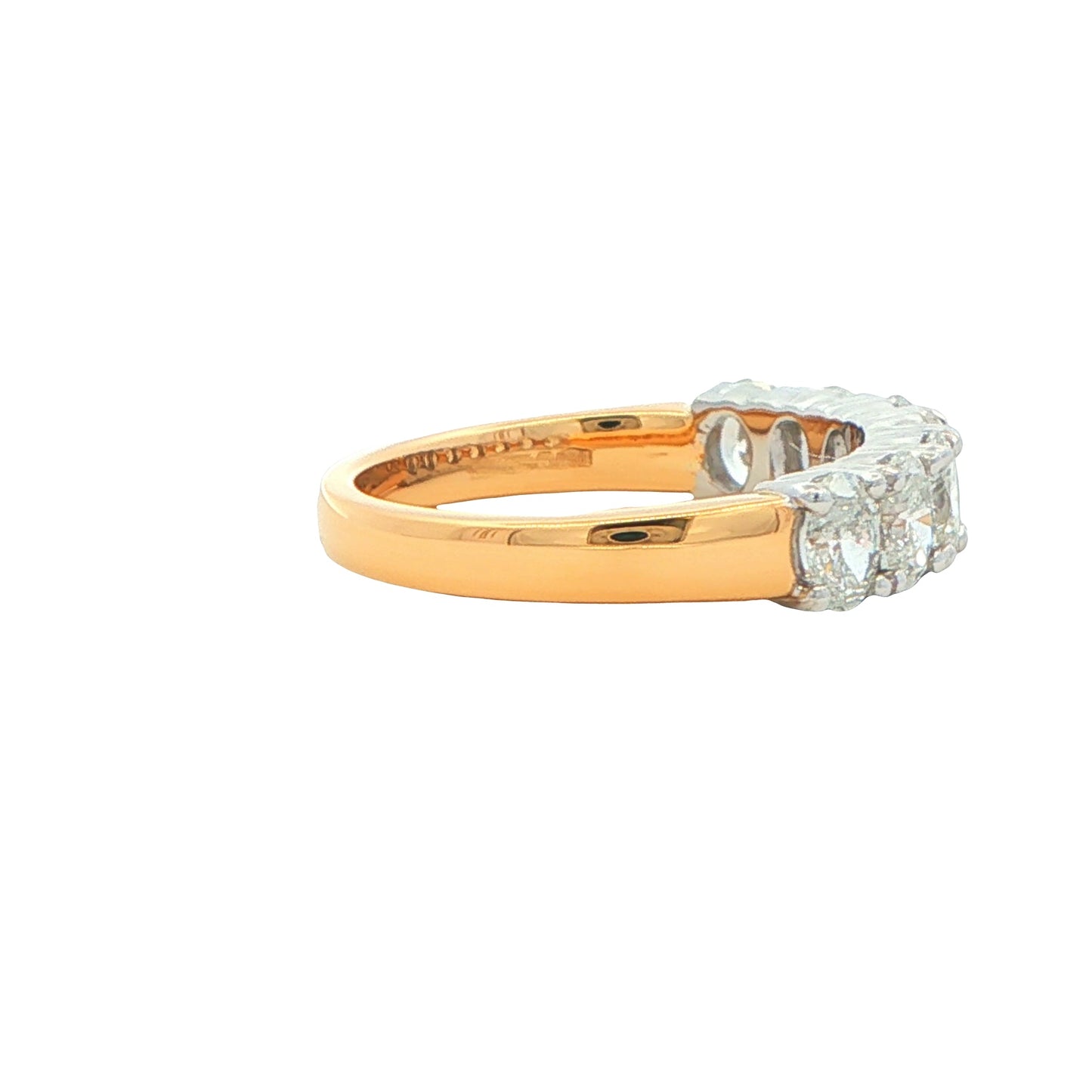 Oval Shaped Diamond 7 Stone Eternity Style Ring - 1.38cts Gardiner Brothers