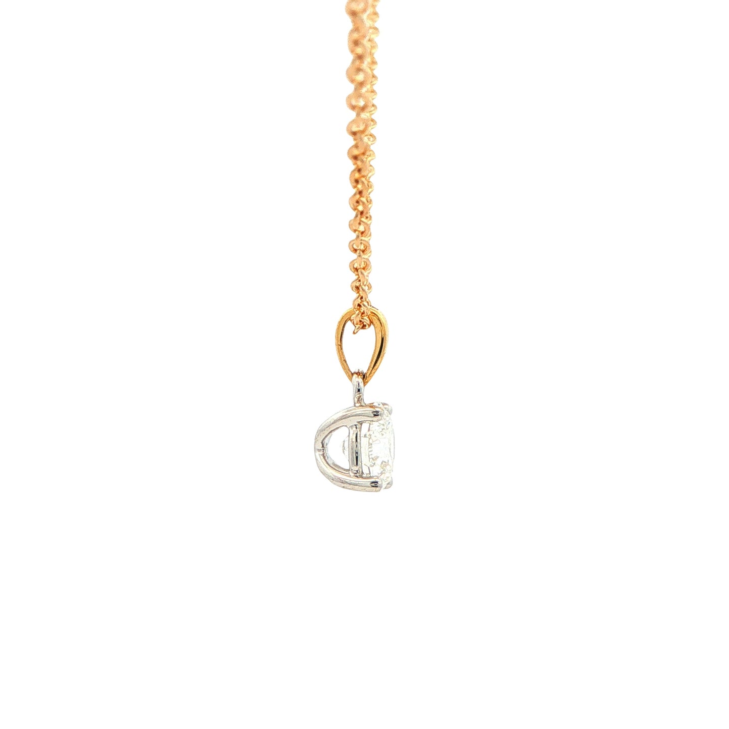 Round Brilliant Cut Diamond Solitaire Pendant - 0.70cts Gardiner Brothers