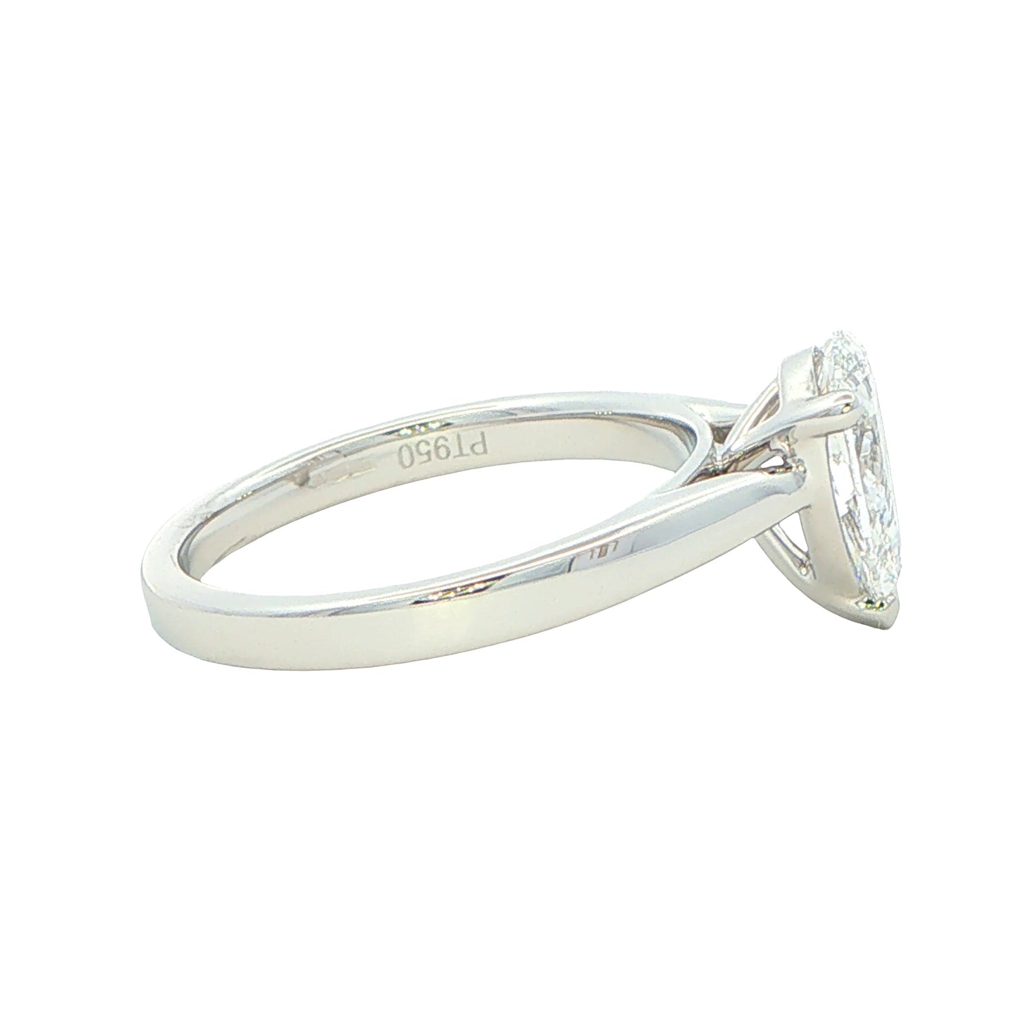 Platinum Pear Shaped Diamond Solitaire Ring - 1.20cts Gardiner Brothers