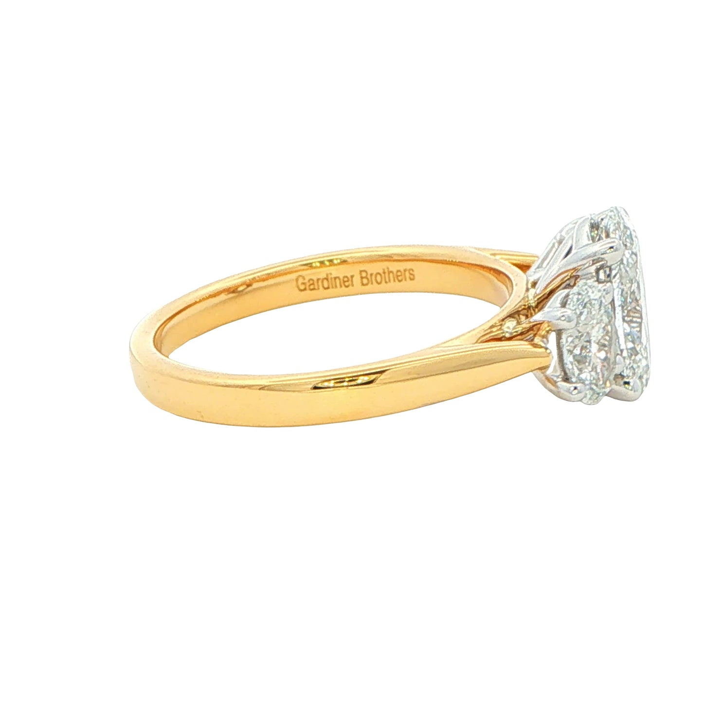 Oval Shaped Diamond 3 Stone Ring - 2.31cts