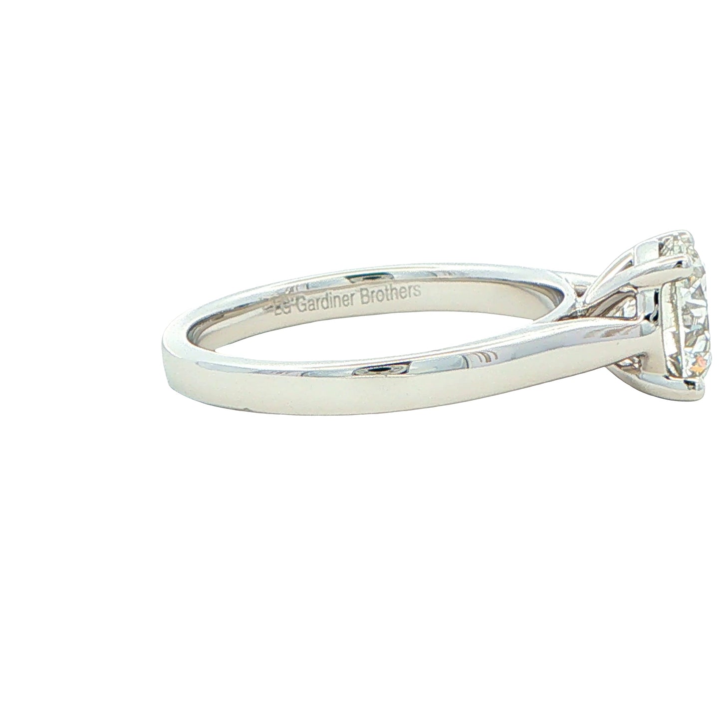 Lab Grown Round Brilliant Cut Diamond Solitaire Ring - 1.50cts Gardiner Brothers