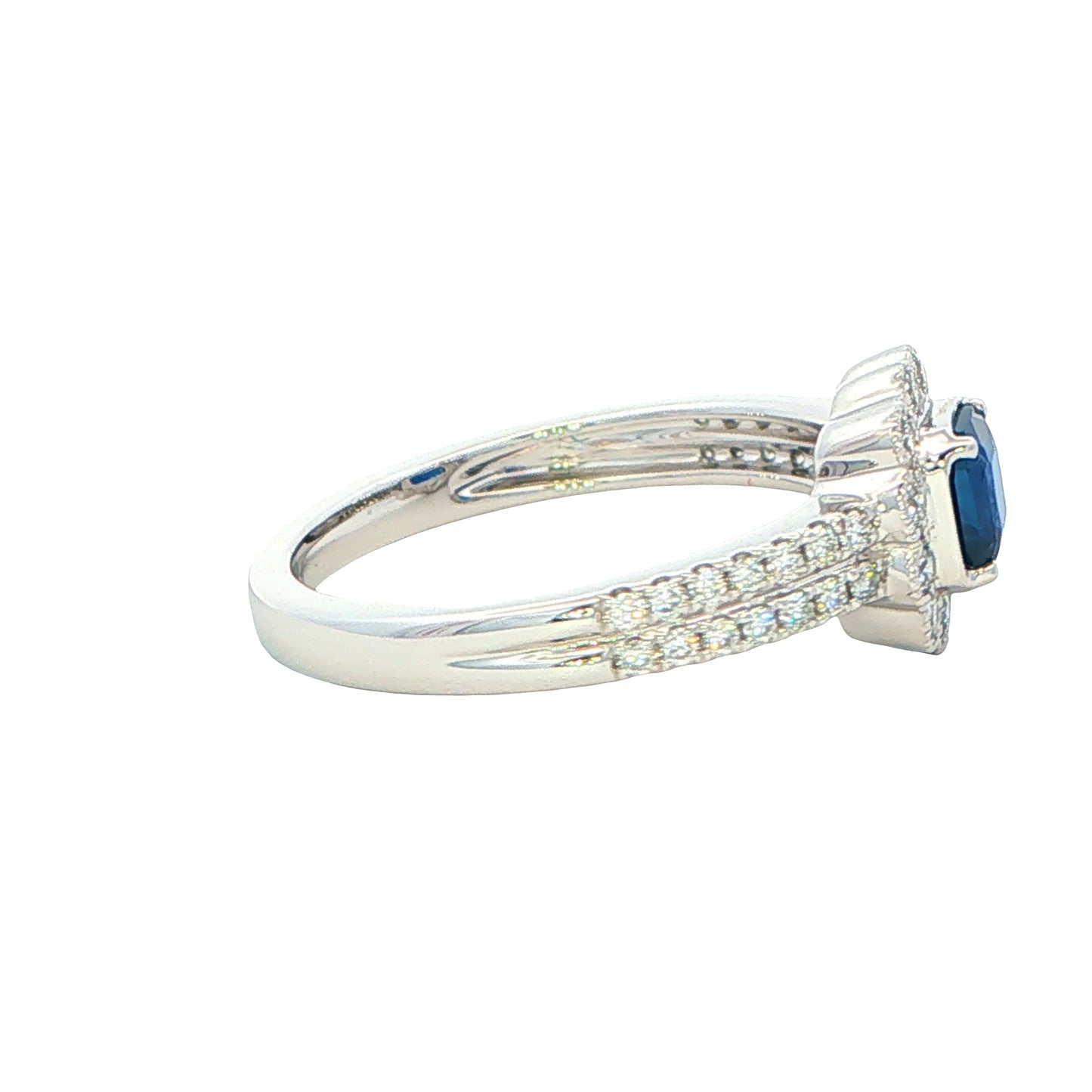 Sapphire and Diamond Vintage Style Ring Gardiner Brothers