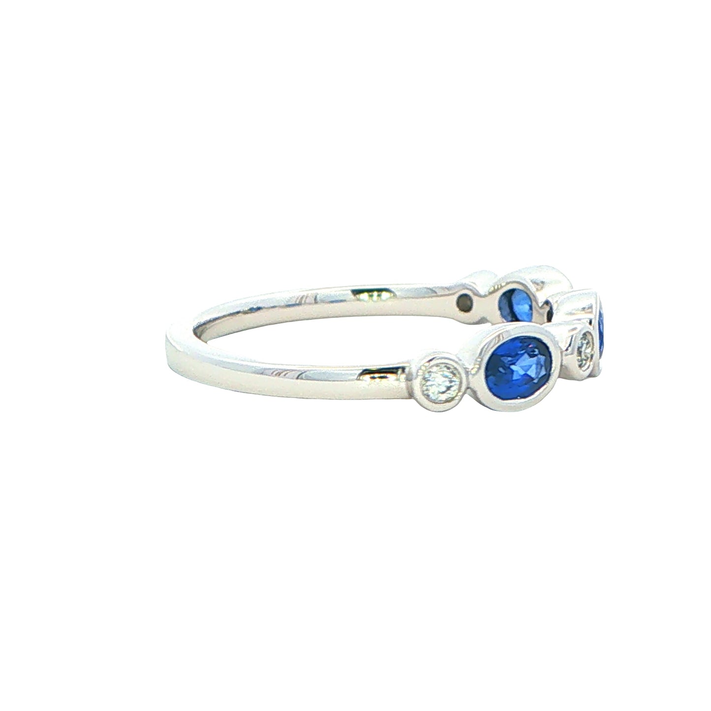 Sapphire and Diamond 7 Stone Dress Ring Gardiner Brothers