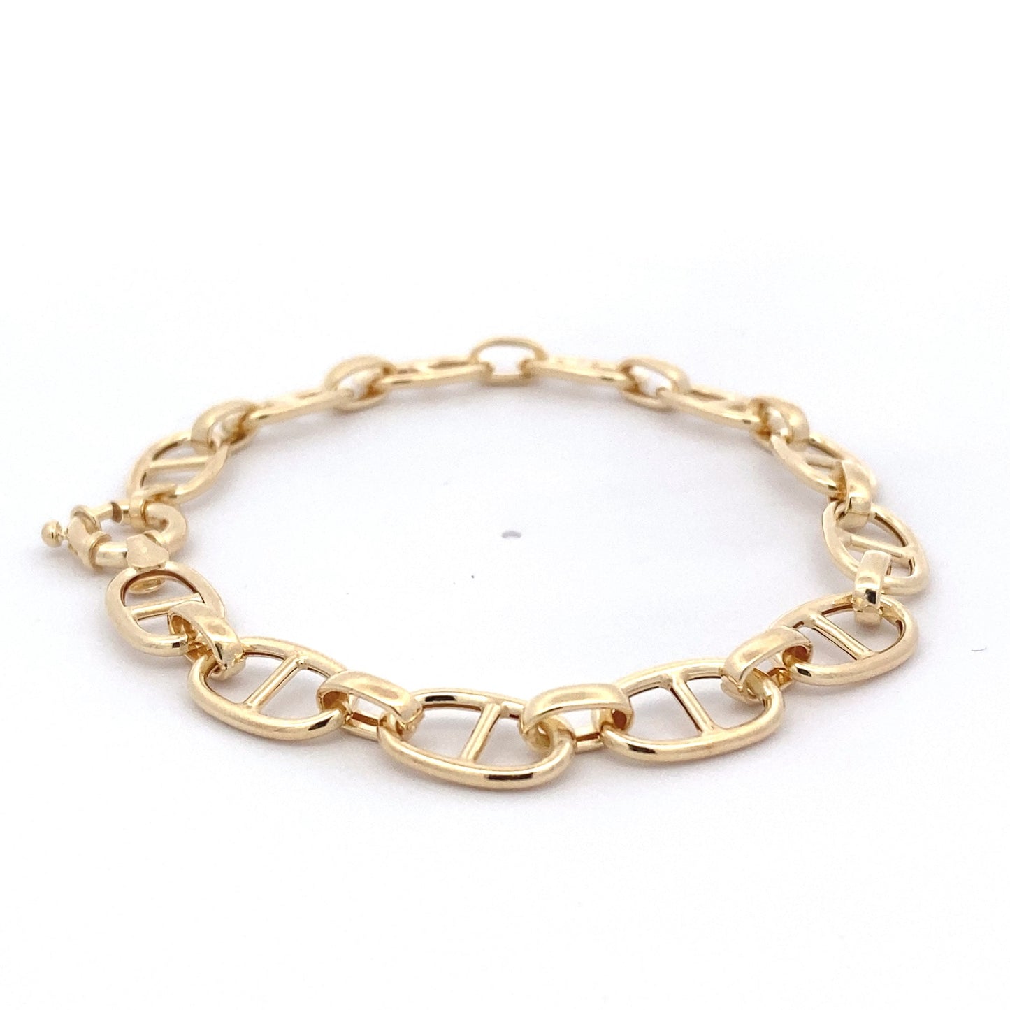 Yellow Gold Rambo Link Bracelet Gardiner Brothers