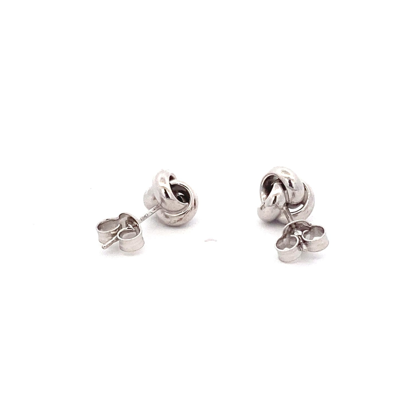 White Gold Knot Earrings Gardiner Brothers
