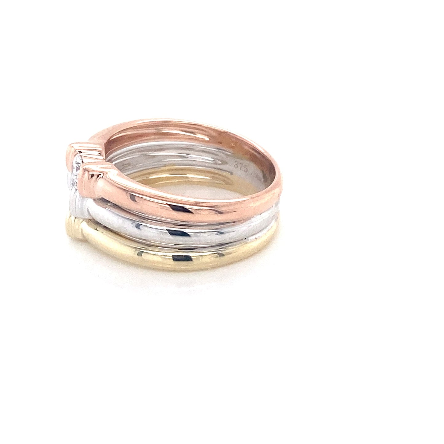 3 Colour Diamond Dress Ring Gardiner Brothers