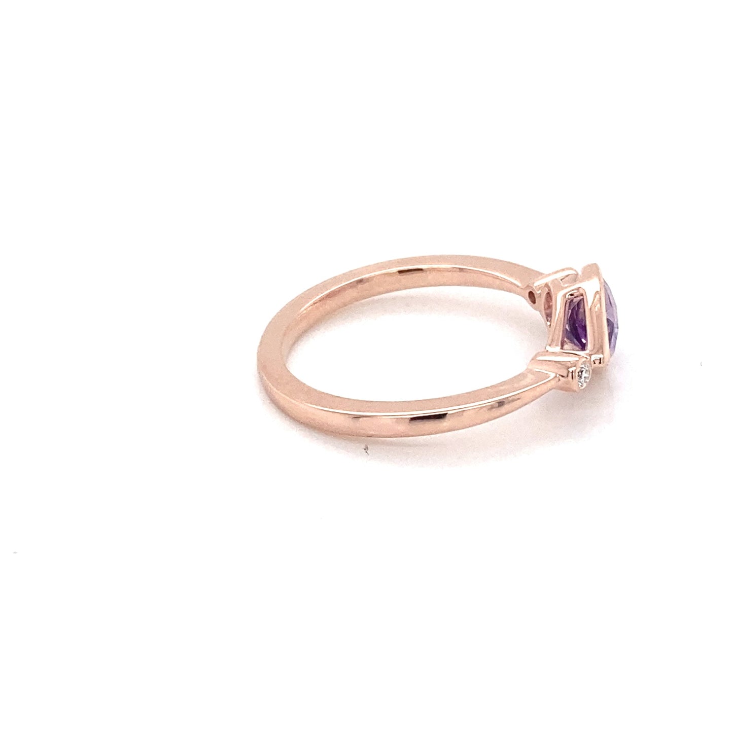 Amethyst and Diamond Dress Ring Gardiner Brothers