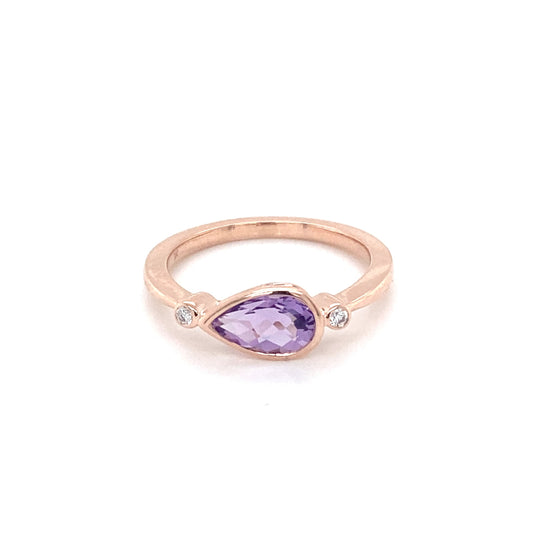 Amethyst and Diamond Dress Ring  Gardiner Brothers