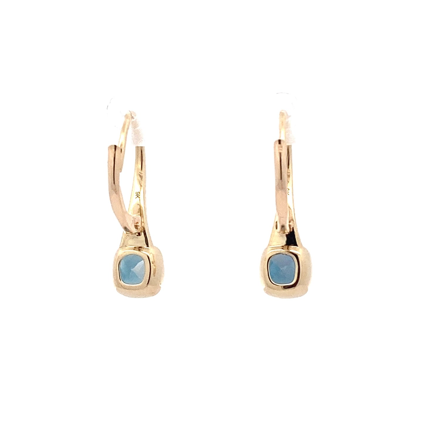 London Blue Topaz and Diamond Drop Earrings Gardiner Brothers