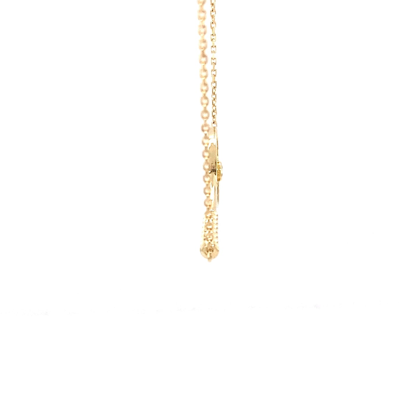 Yellow Gold Diamond Set Tennis Racket Necklet Gardiner Brothers