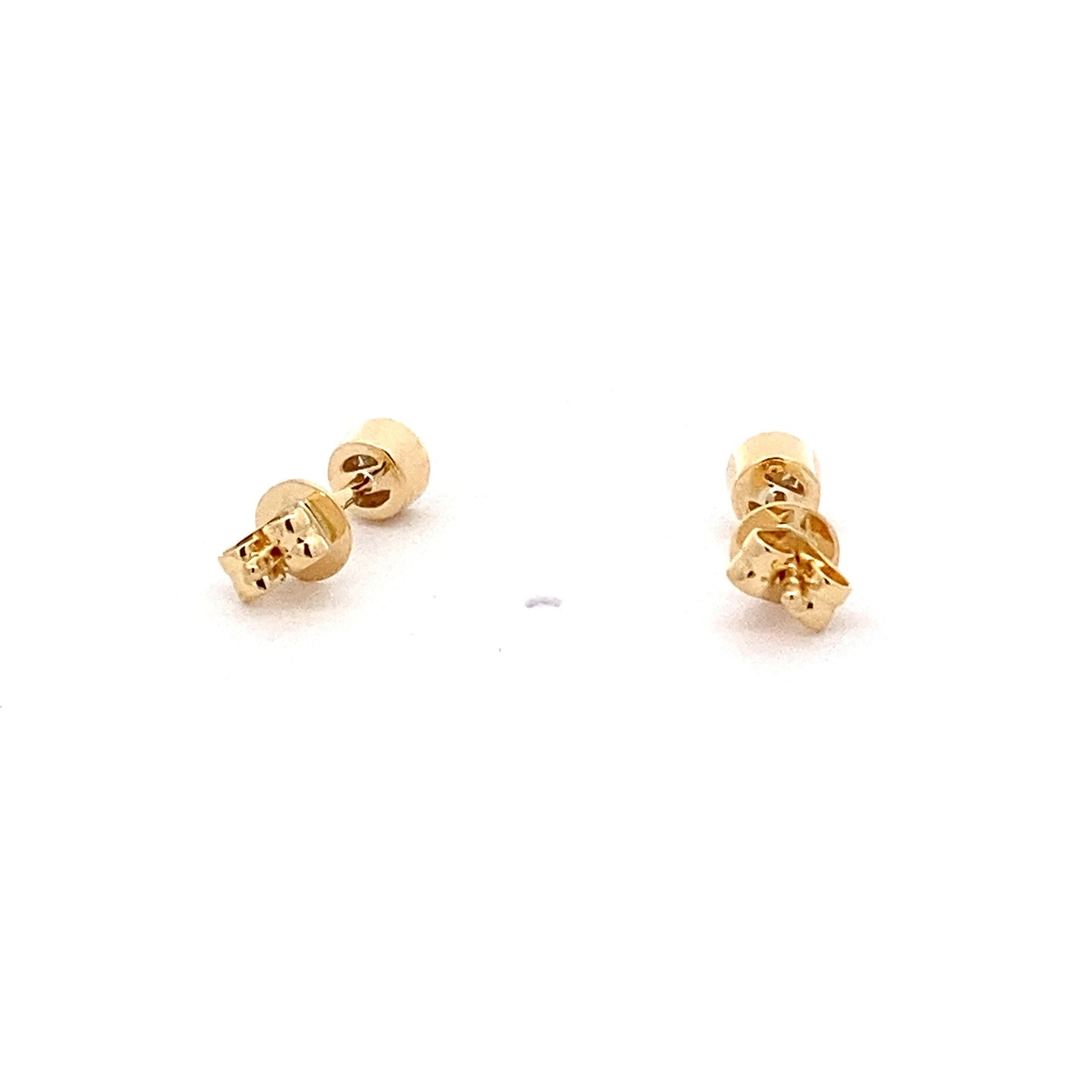 Round Brilliant Cut Diamond Solitaire Earrings - 0.20cts Gardiner Brothers