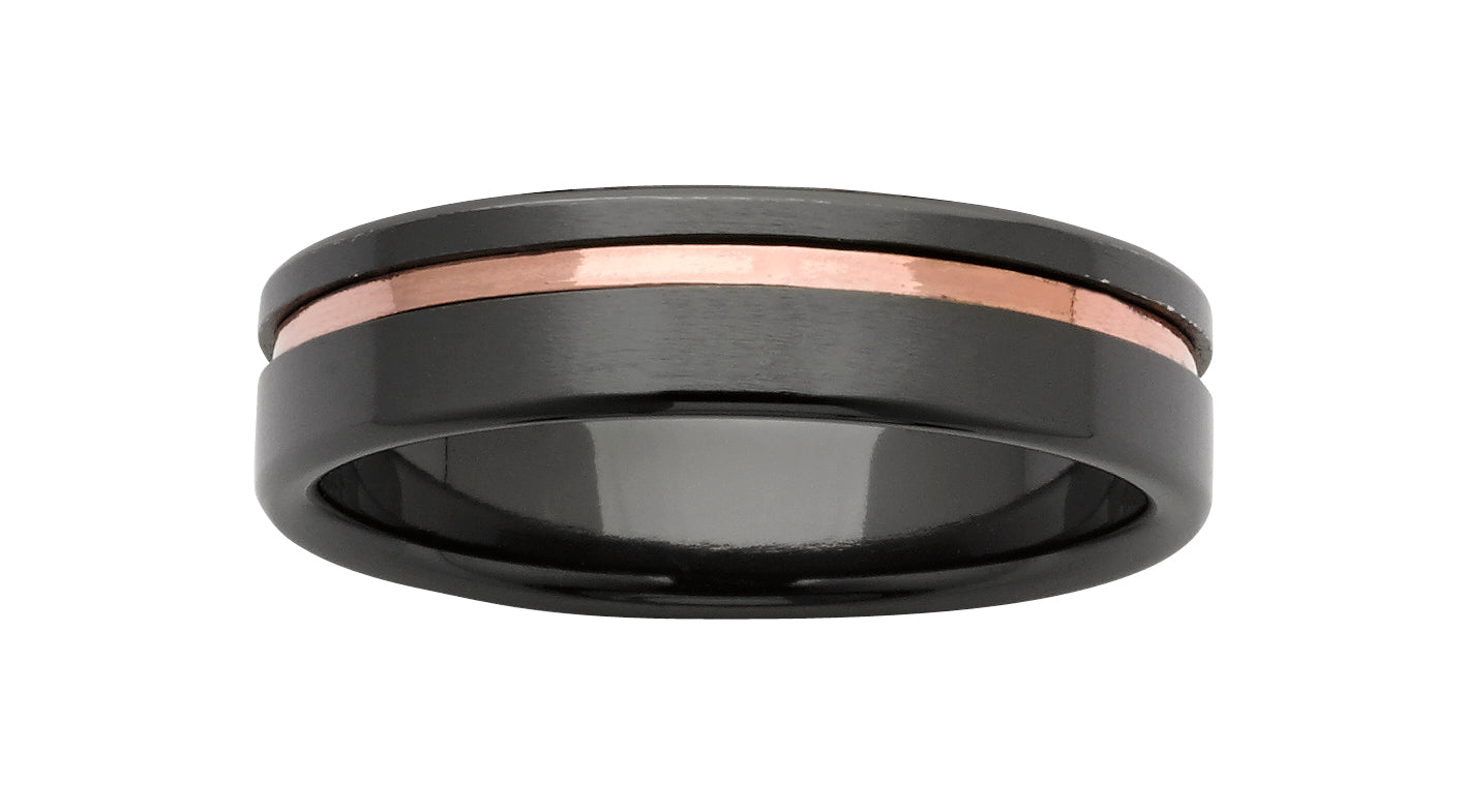 Zircon Ring with Off-set metal line gardiner-brothers