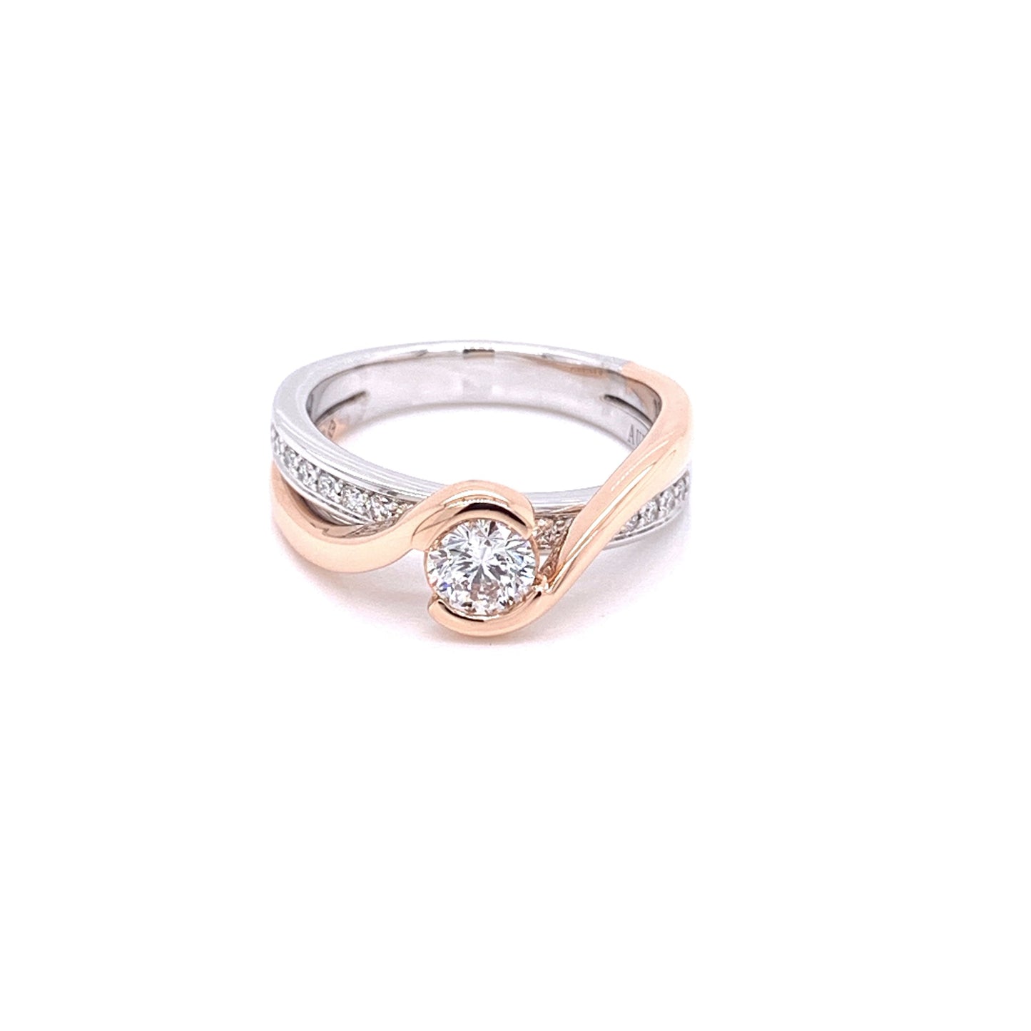 Aurora Diamond Twist Style Ring - 0.59cts Gardiner Brothers