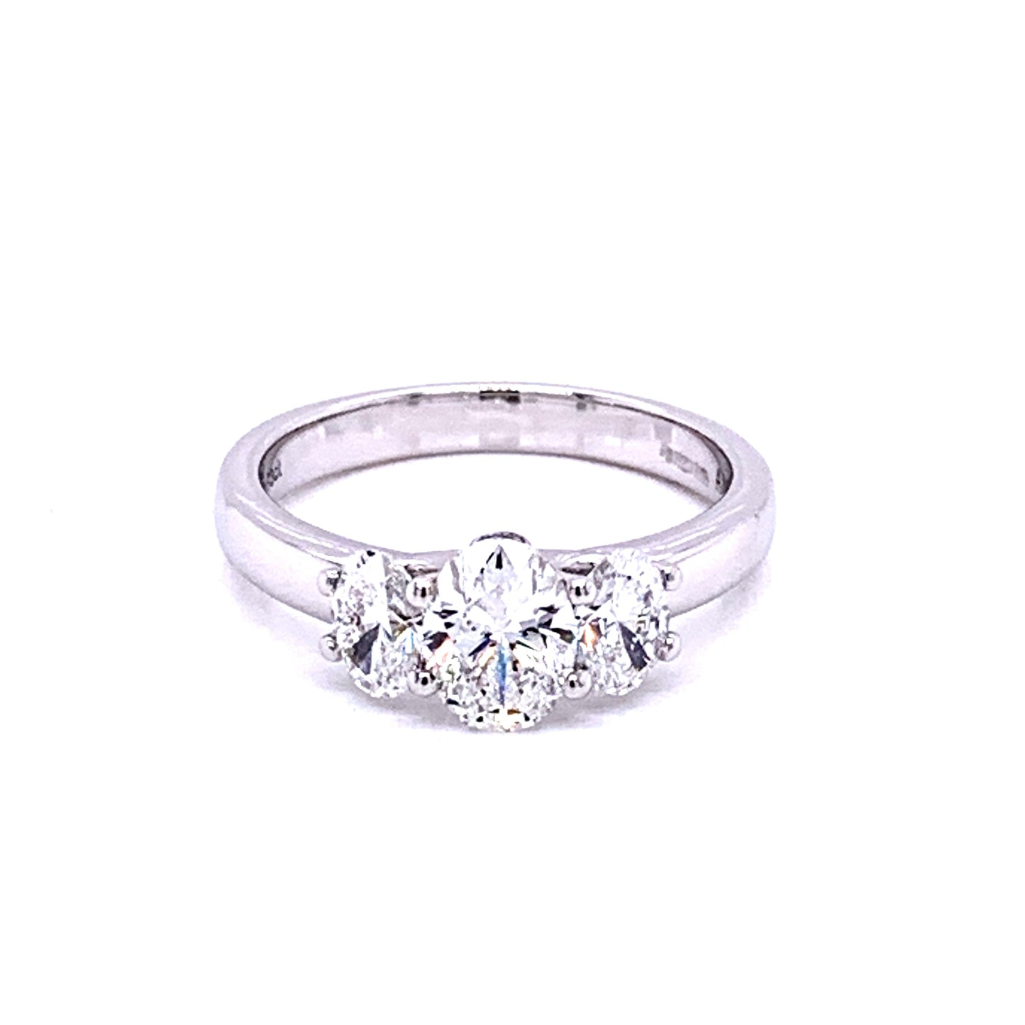 3 Oval Shaped Aurora Diamond Ring - 1.43cts Gardiner Brothers