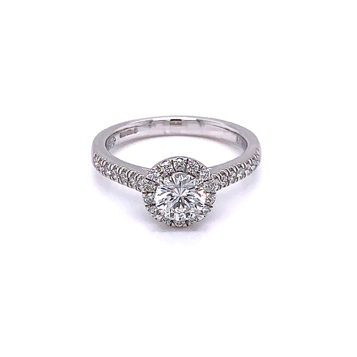 Aurora Cut Diamond Halo Ring - 0.61cts Gardiner Brothers