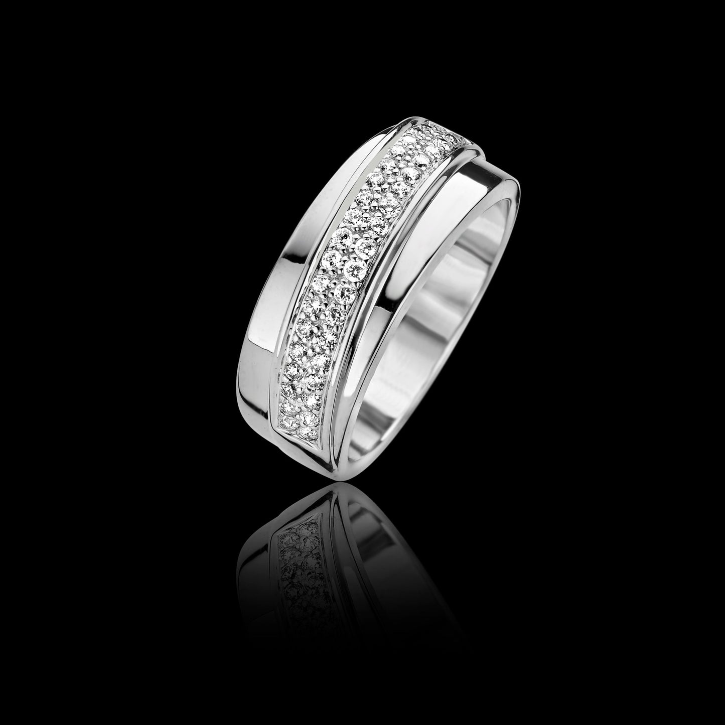 BelleChique Range Diamond Set Dress Ring Gardiner Brothers