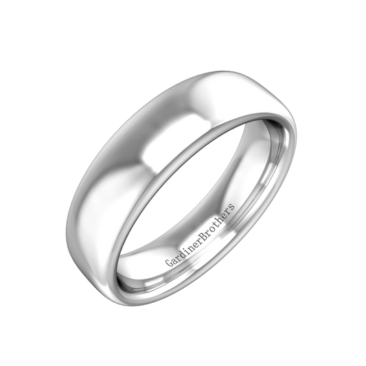 Plain Wedding Ring In A Heavy Court Profile  Gardiner Brothers