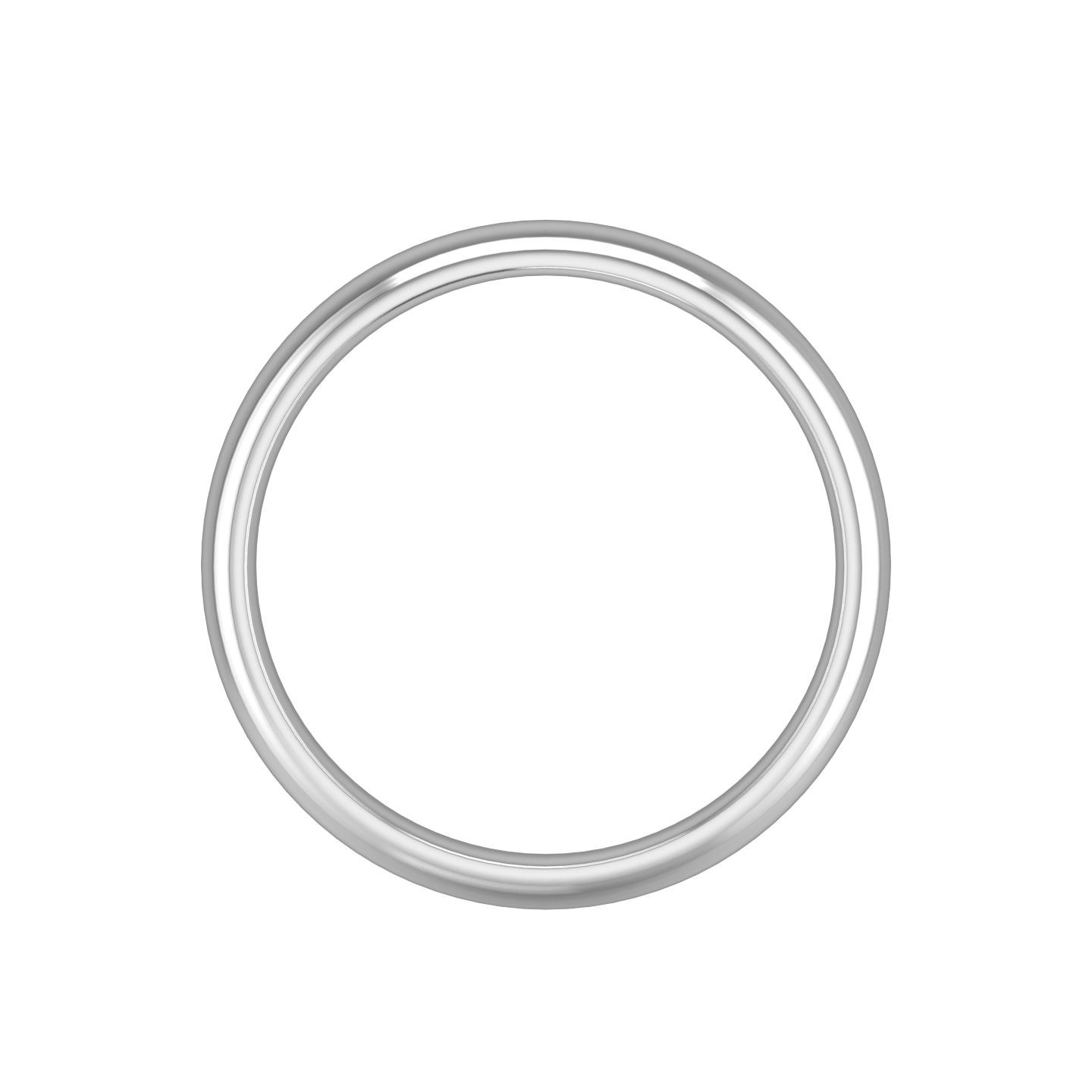 Plain Wedding Band In A "D" Shape Profile Gardiner Brothers