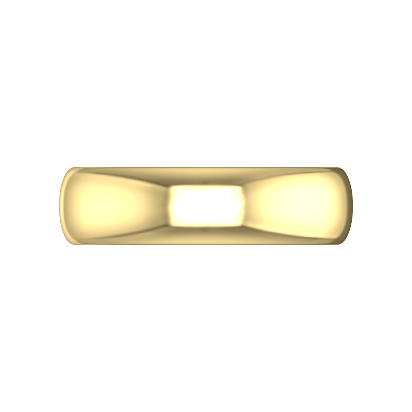 Plain Wedding Band In A "D" Shape Profile  Gardiner Brothers