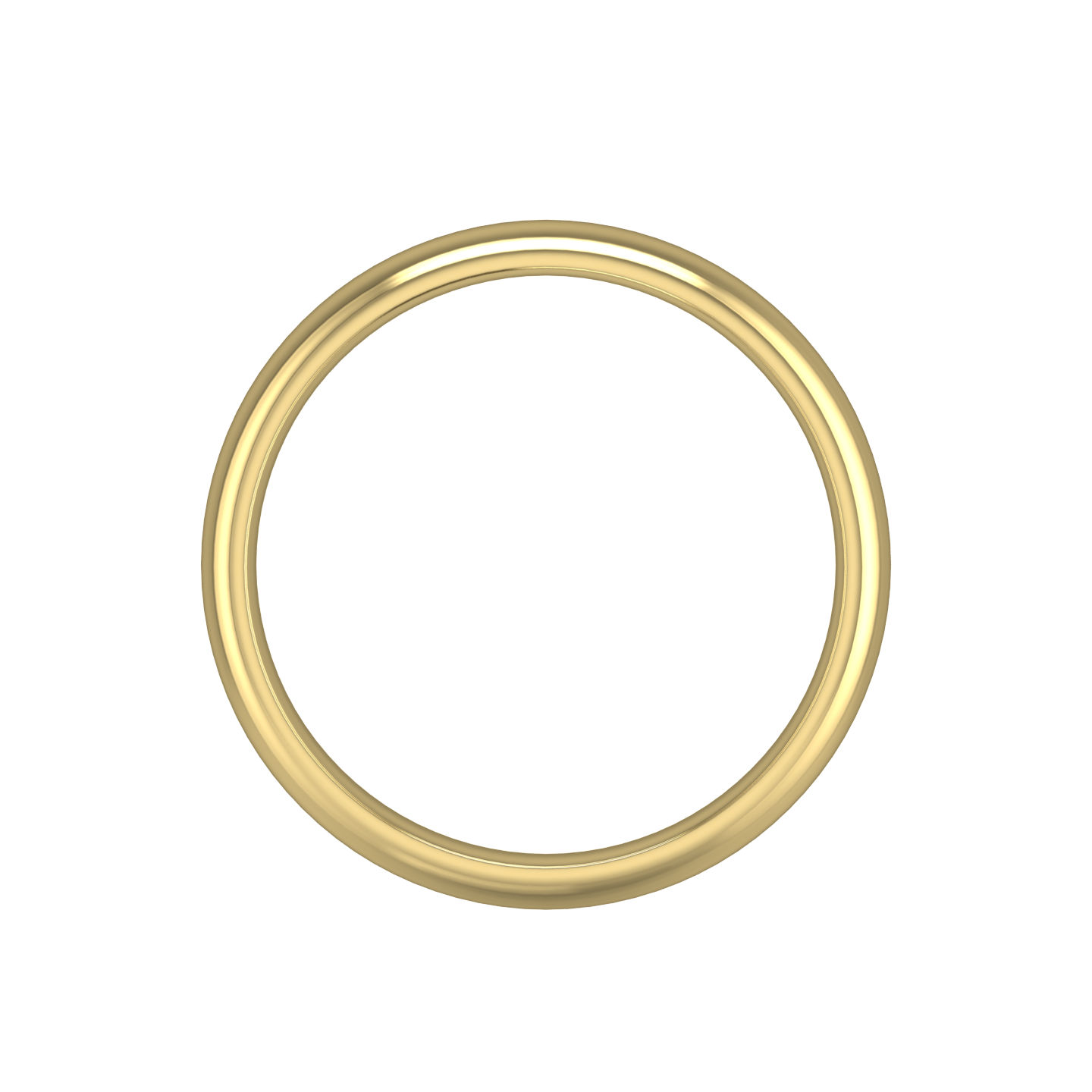 Plain Wedding Band In A "D" Shape Profile Gardiner Brothers